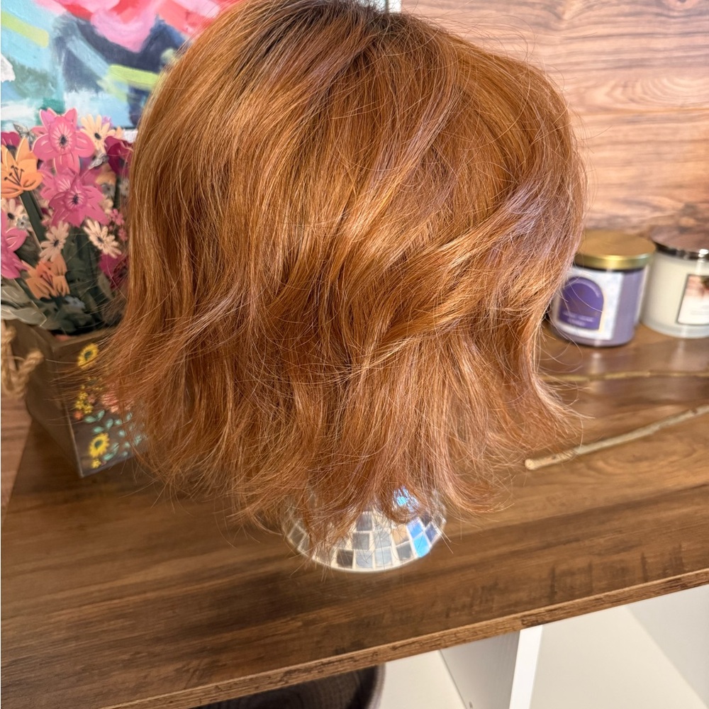 Raquel Welch Unfiltered Wig in Iced Pumpkin Spice Rooted - Picture 6 of 8